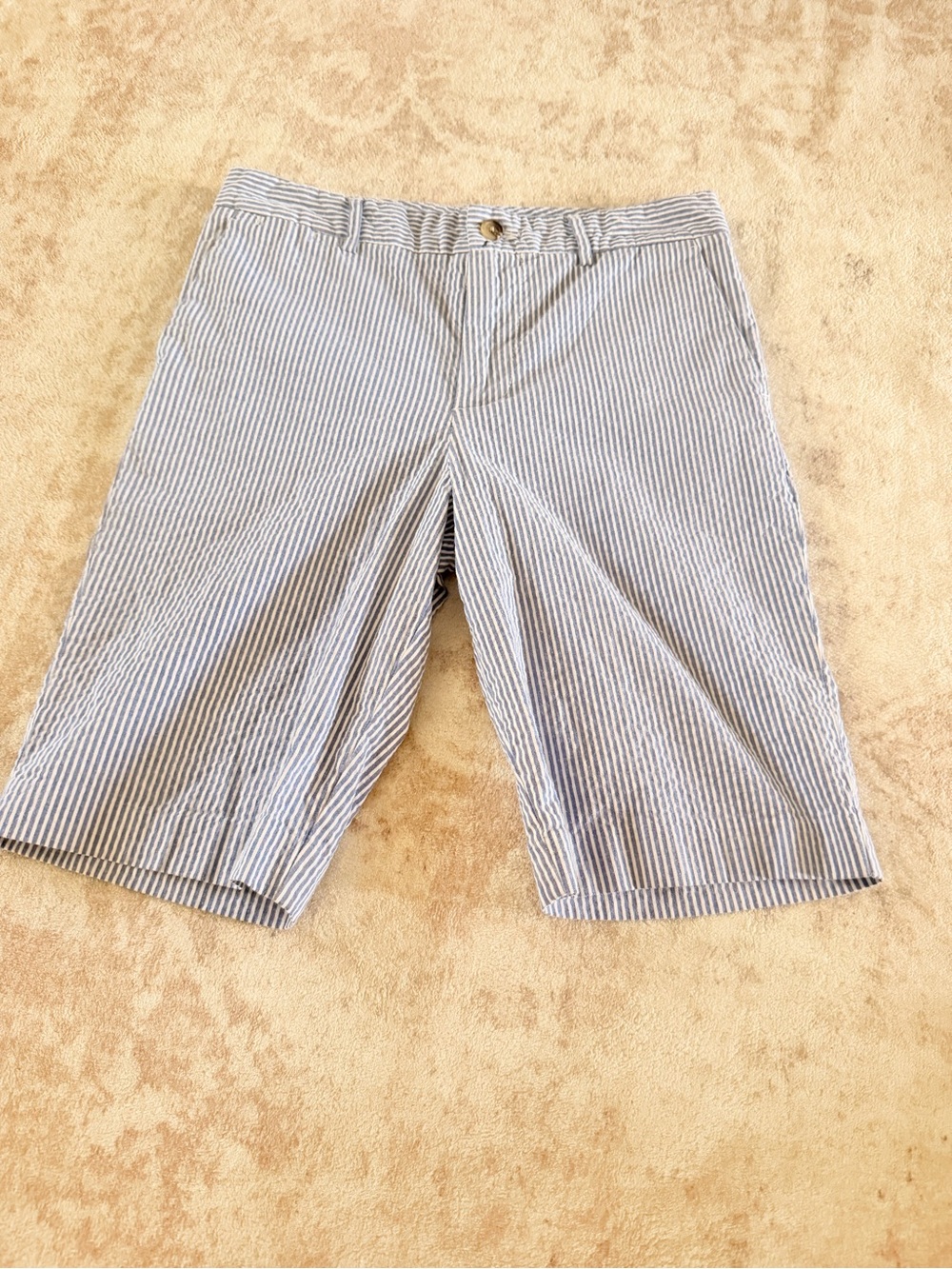 Polo by Ralph Lauren Blue & White Striped Kids Shorts